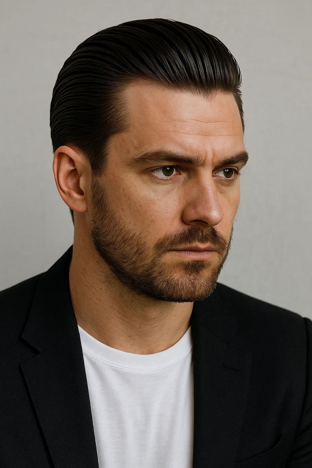 عکس مدل موی Slick Back (عقب‌کشیده کلاسیک)